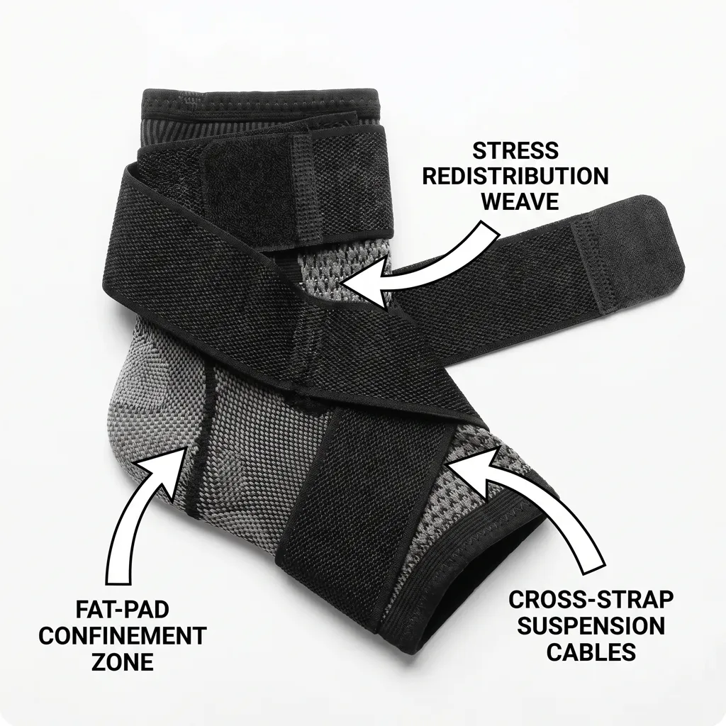 Cross-strap mechanism and alignment correction zones